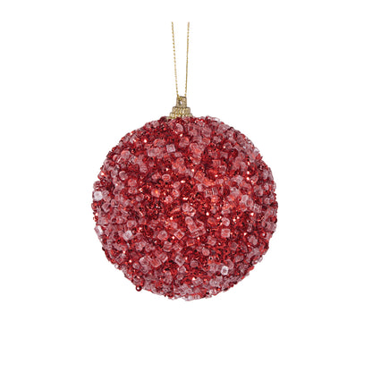 Mini Red Crystals Bauble
