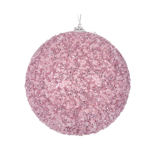 XL PINK CRYSTALS BAUBLE