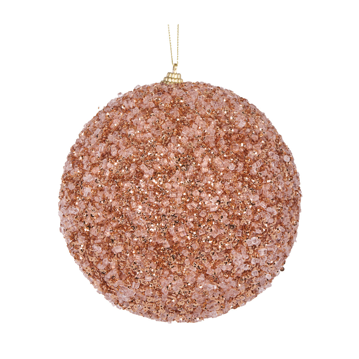 XL COPPER CRYSTALS BAUBLE