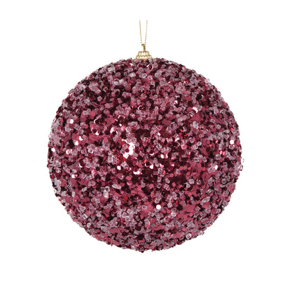 XL Burgundy Crystals Bauble
