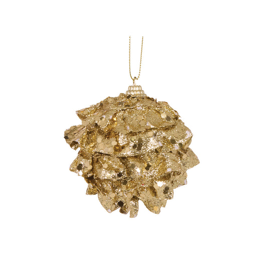 MINI GOLD RUFFLES BAUBLE