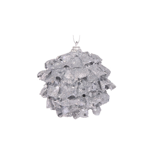 MINI SILVER RUFFLES BAUBLE