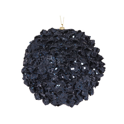 XL Navy Ruffles Bauble