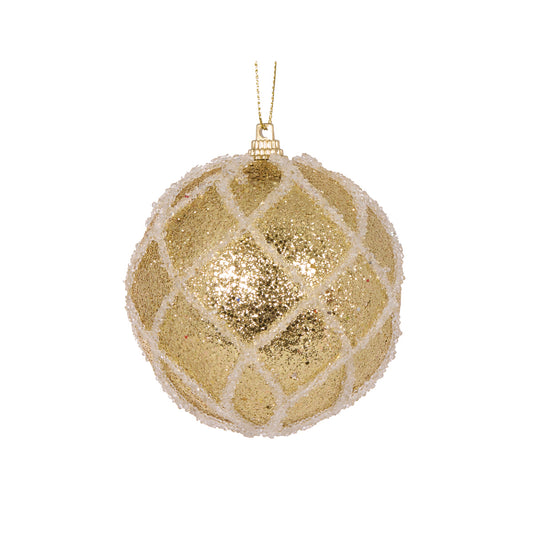 MINI GOLD LATTICE BAUBLE