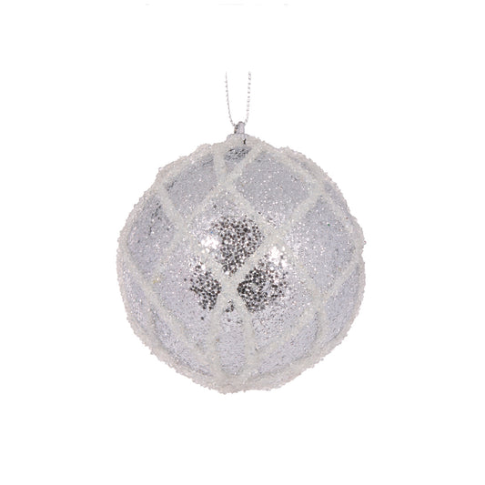 MINI SILVER LATTICE BAUBLE