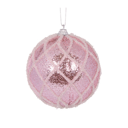 PINK LATTICE BAUBLE