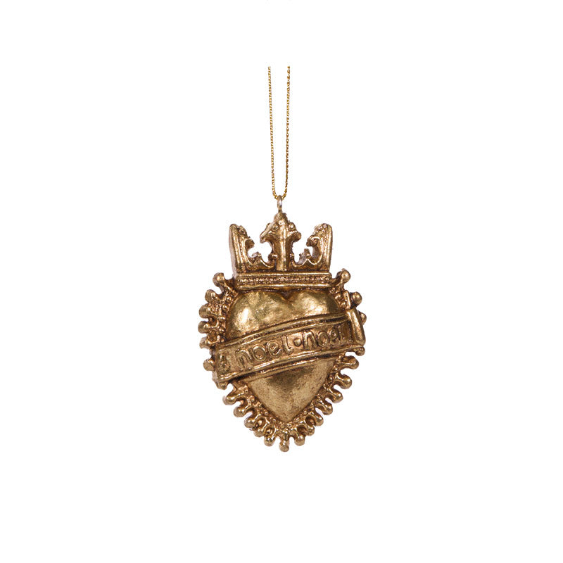 Gilded Heart Hanging Ornament