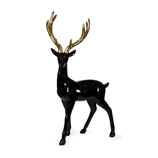 BLACK AND GOLD MODERN STANDING REINDEER