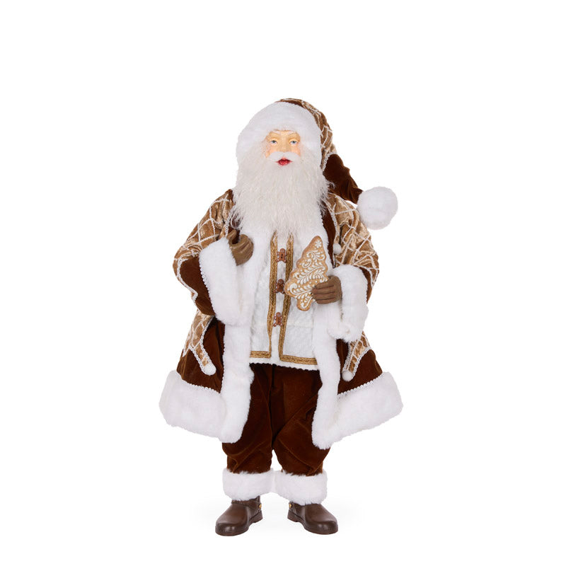 GINGERBREAD FABRIC MR CLAUS