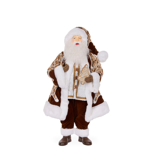 GINGERBREAD FABRIC MR CLAUS