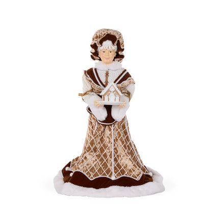 GINGERBREAD FABRIC MS CLAUS