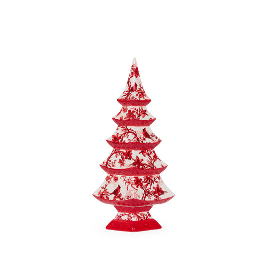 34 CM RED CHINOISERIE CHRISTMAS TREE