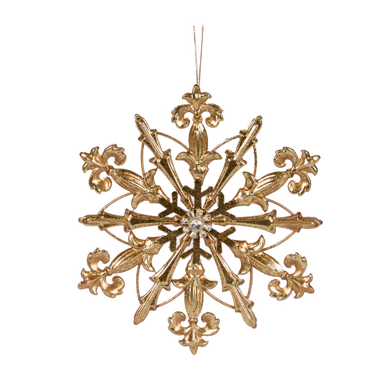 EMBELLISHED METAL JEWELED ORNAMENT