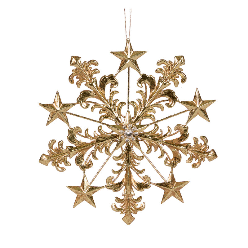 STAR METAL JEWELED ORNAMENT ORNAMENT