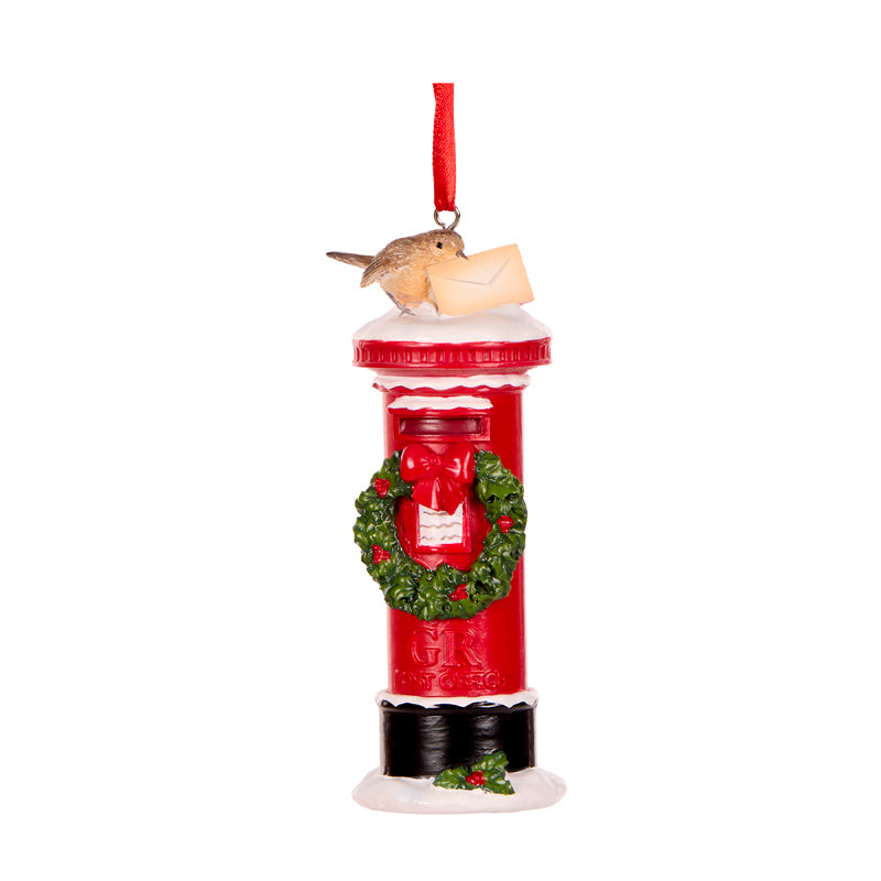 LONDON MAILBOX HANGING ORNAMENT