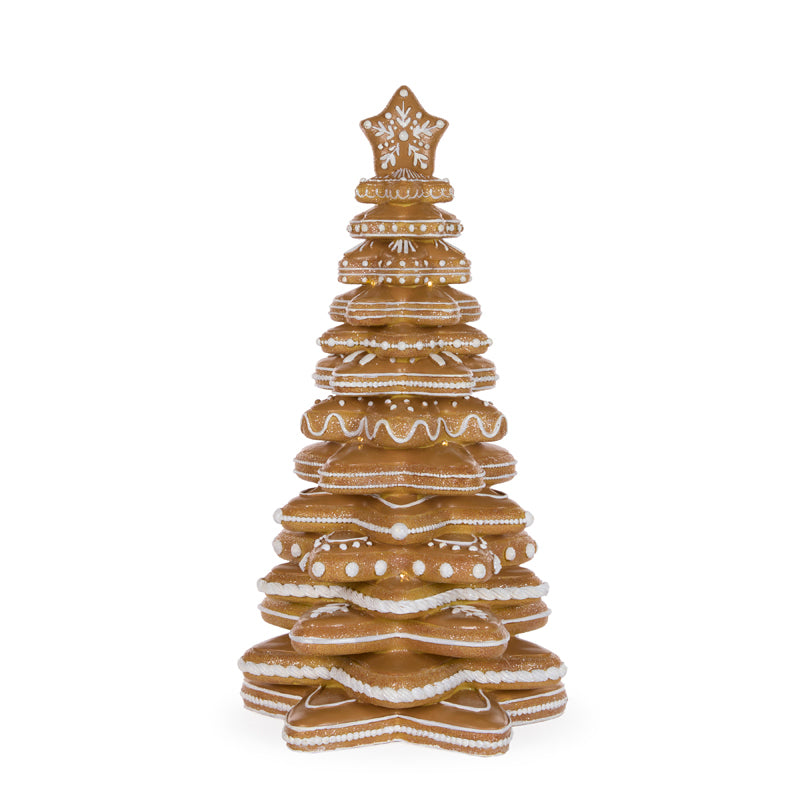 46 CM GINGERBREAD COOKIE STACK TREE