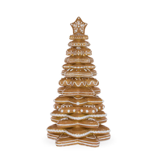 46 CM GINGERBREAD COOKIE STACK TREE