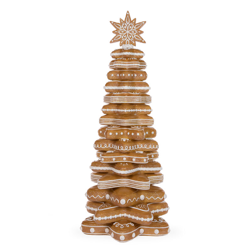 93CM GINGERBREAD COOKIE STACK TREE
