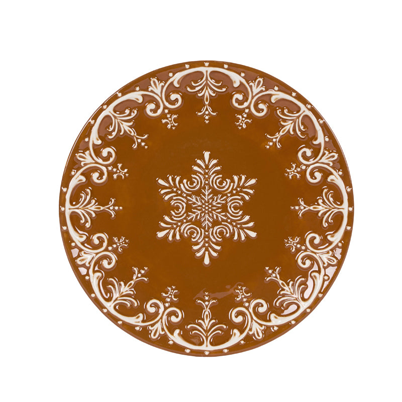 LACED GINGERBREAD DINNER PLATE