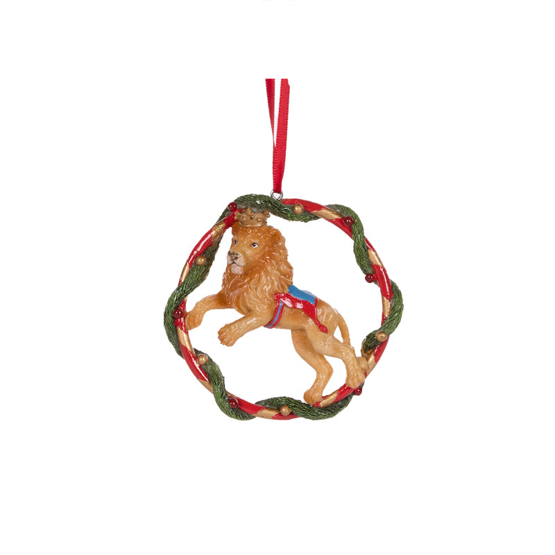 JUMPING LION HANGING ORNAMENT