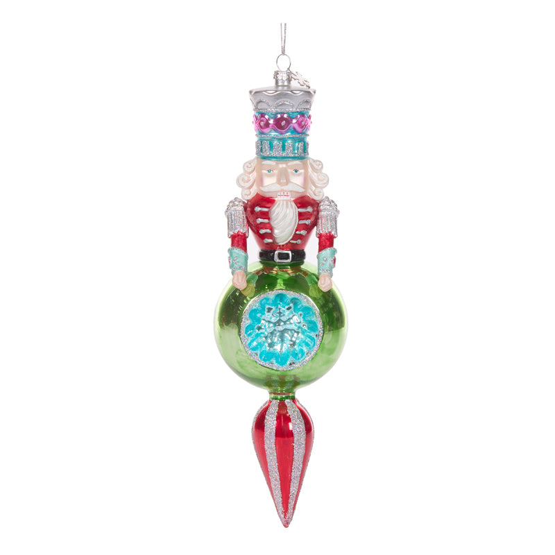 GREEN RETRO NUTCRACKER FINIAL
