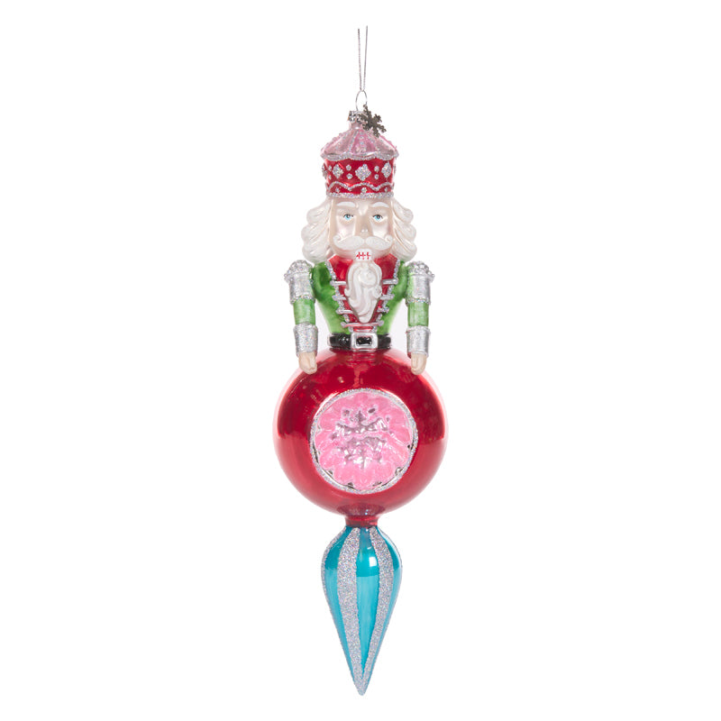 RED RETRO NUTCRACKER FINIAL