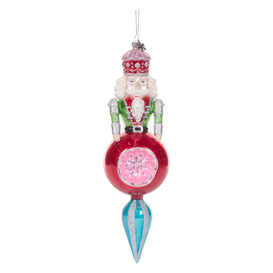 RED RETRO NUTCRACKER FINIAL