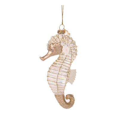 GLASS SEAHORSE ORNAMENT