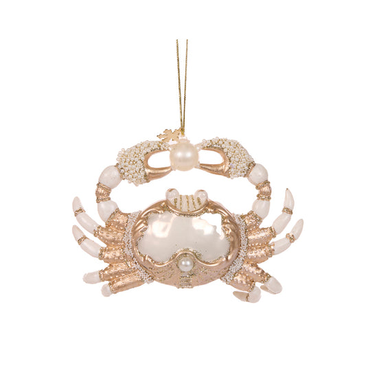 GLASS CRAB ORNAMENT