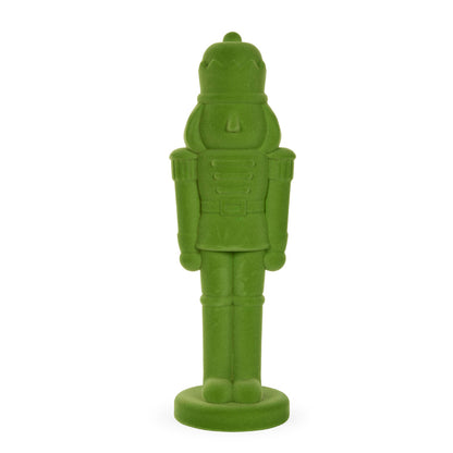52 CM GREEN FLOCKED NUTCRACKER