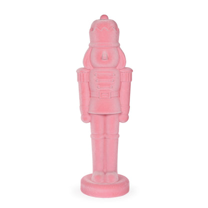 81 CM PINK FLOCKED NUTCRACKER