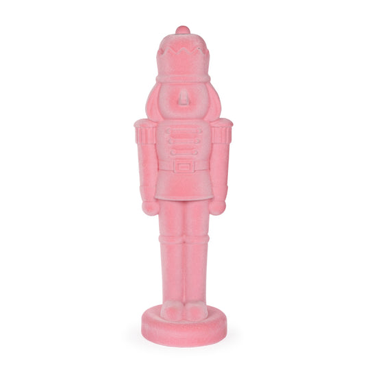 81 CM PINK FLOCKED NUTCRACKER