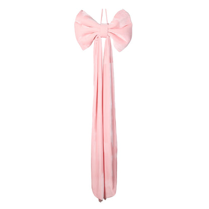 PINK VELVET BOW TOPPER
