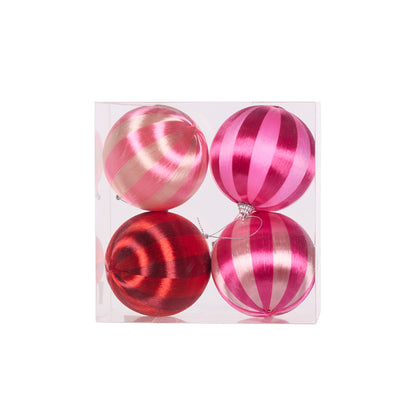 4 PK PINK JOY SILK BAUBLES