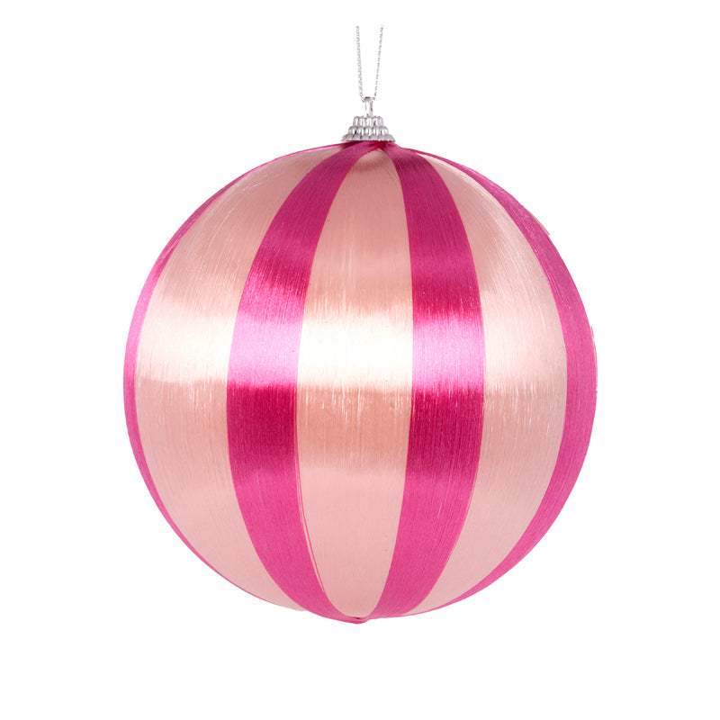 ROSE STRIPED SILK BAUBLE
