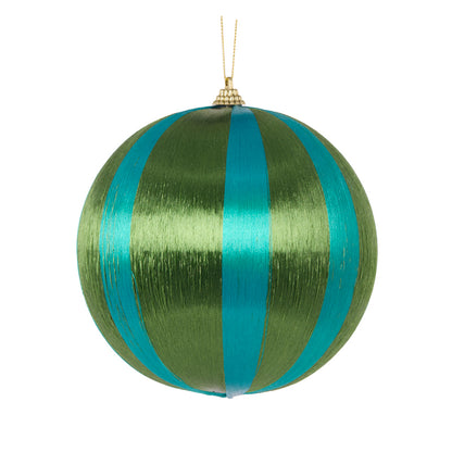 MOSS STRIPED SILK BAUBLE