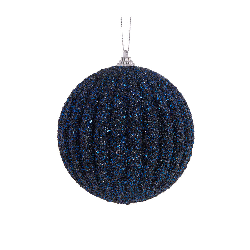 NAVY TEXTURED RIB BAUBLE