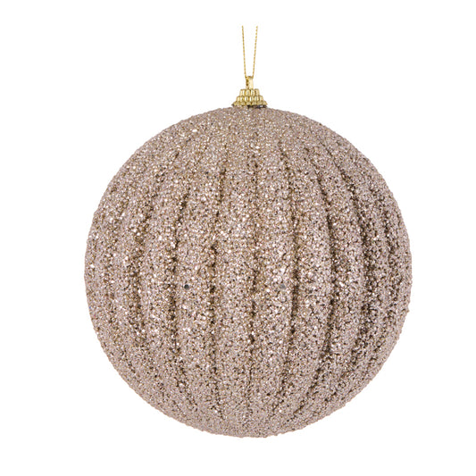 XL CHAMPAGNE TEXTURED RIB BAUBLE