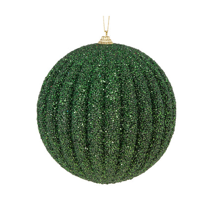 XL DARK GREEN TEXTURED RIB BAUBLE