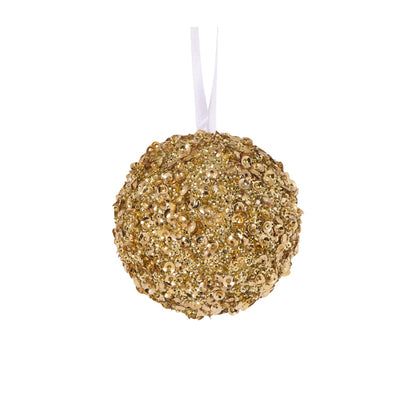 GOLD CRYSTAL CONFETTI BAUBLE