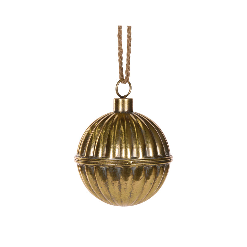 14 CM CHAMPAGNE RIBBED BELL