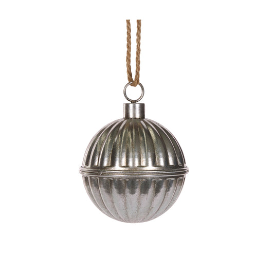 14 CM SILVER RIBBED BELL
