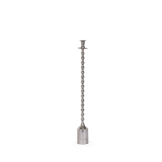 75 CM SILVER RIPPLE CANDLE HOLDER