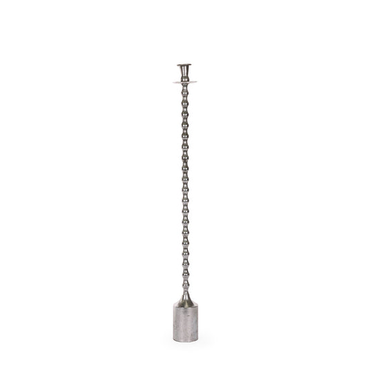 88 CM SILVER RIPPLE CANDLE HOLDER
