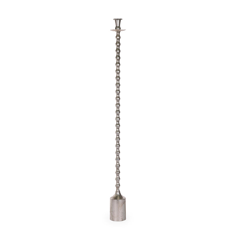 102 CM SILVER RIPPLE CANDLE HOLDER