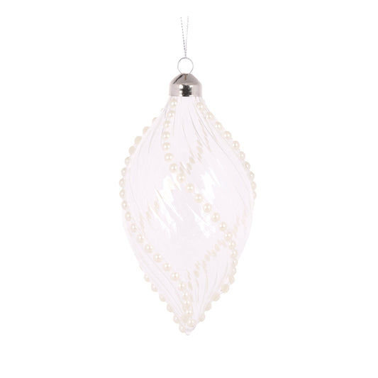 ETCHED SWIRL DROP BAUBLE