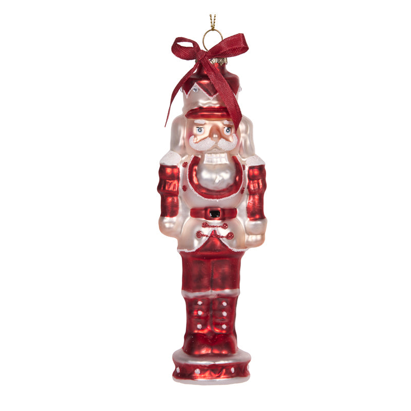 RED RETRO JOY NUTCRACKER ORNAMENT