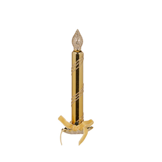 Gold Swirl Clip Candle
