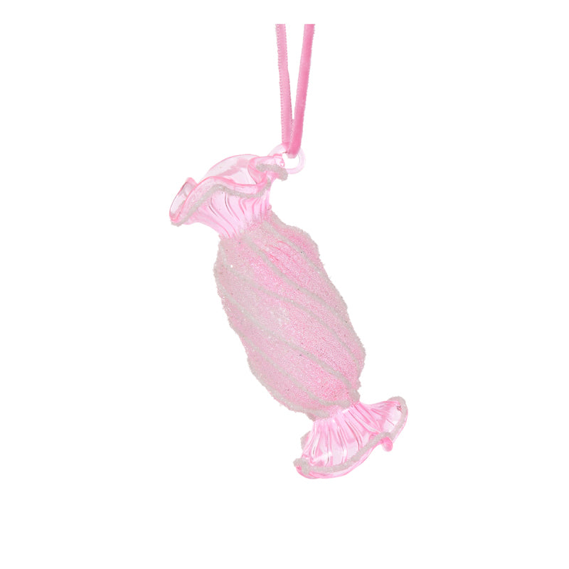 GLITTERED PINK CANDY HANGING