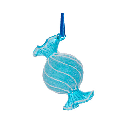 GLITTERED BLUE CANDY HANGING